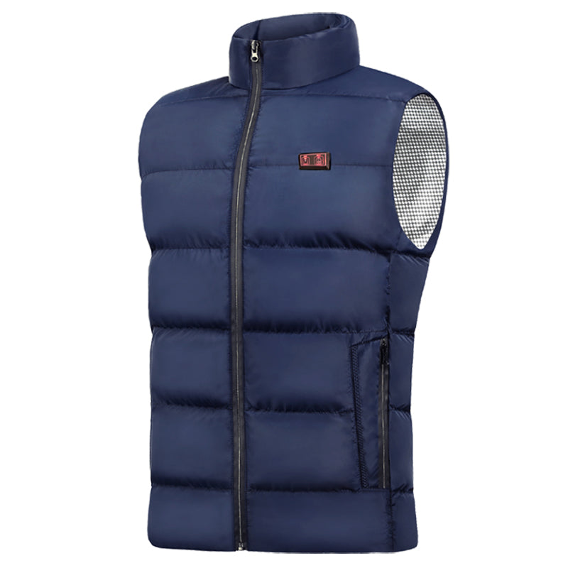 Factory Wholesale Unisex Heated VEST Soft Warm Waistcoat USB Jacket 9 Heating Zones Coat Customized Logo Winter