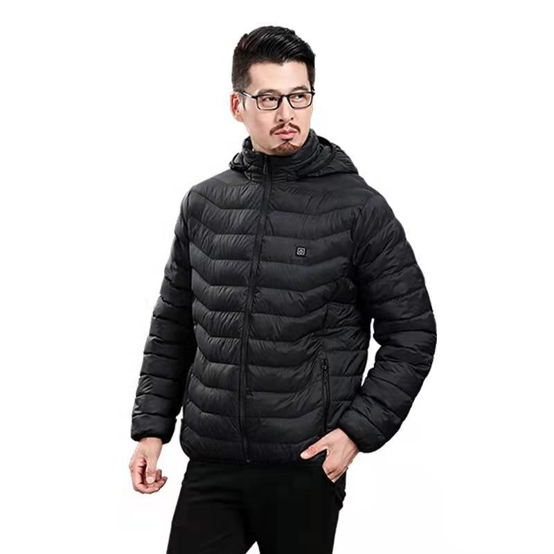 USB Rechargeable Heated Jacket OEM Wholesale Warm Coat down Jacket Puffer Coat Outdoor Winter