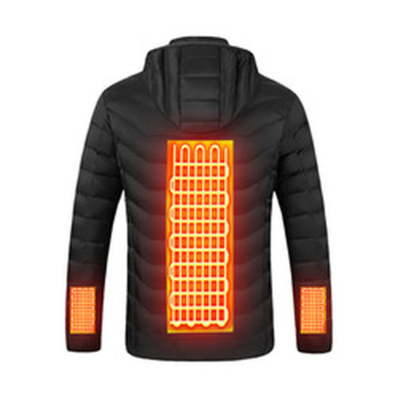 USB Rechargeable Heated Jacket OEM Wholesale Warm Coat down Jacket Puffer Coat Outdoor Winter